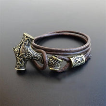 Load image into Gallery viewer, Vikings Thor&#39;s Hammer Bracelet