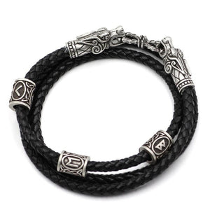 Nordic Viking leather bracelet